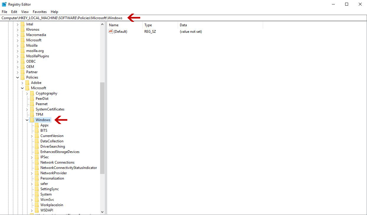 Configure Windows 10 Update Through Registry